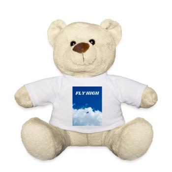Fly high. Print with realistic photo. - Teddy Bear - white - Front