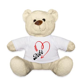 bébé cœur - Nounours - blanc - Devant