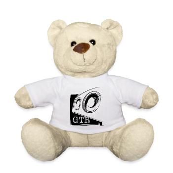 gtr skyline car cars icon logo icon graphic - Teddy Bear - white - Front