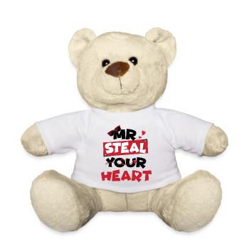 Mr Steal Your Heart - Nounours - blanc - Devant