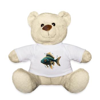 Beautiful Fish Illustration - Teddy Bear - white - Front