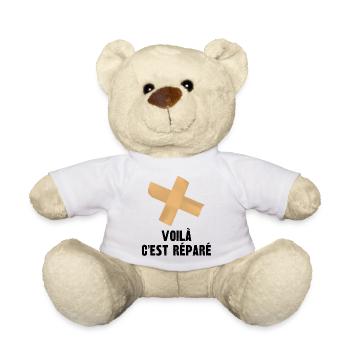 voilà c'est réparé - Nounours - blanc - Devant
