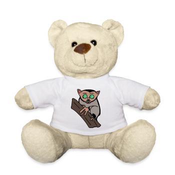 Konrad der Koboldmaki - Teddy - Weiß - Vorne
