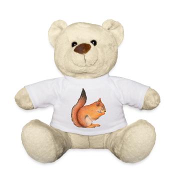 squirrel - Teddy Bear - white - Front