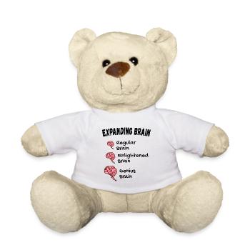 Gehirn erweitern - Développer le mème cérébral - Nounours - blanc - Devant
