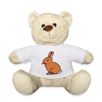 Rabbit - Teddy Bear - white - Front