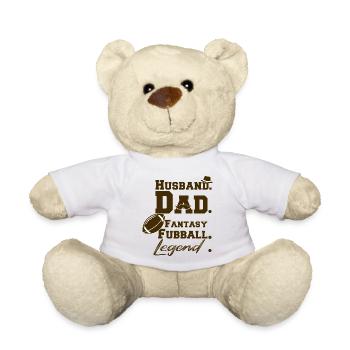 Husband Dad Fantasy Fußball Legend Champion - Teddy - Weiß - Vorne