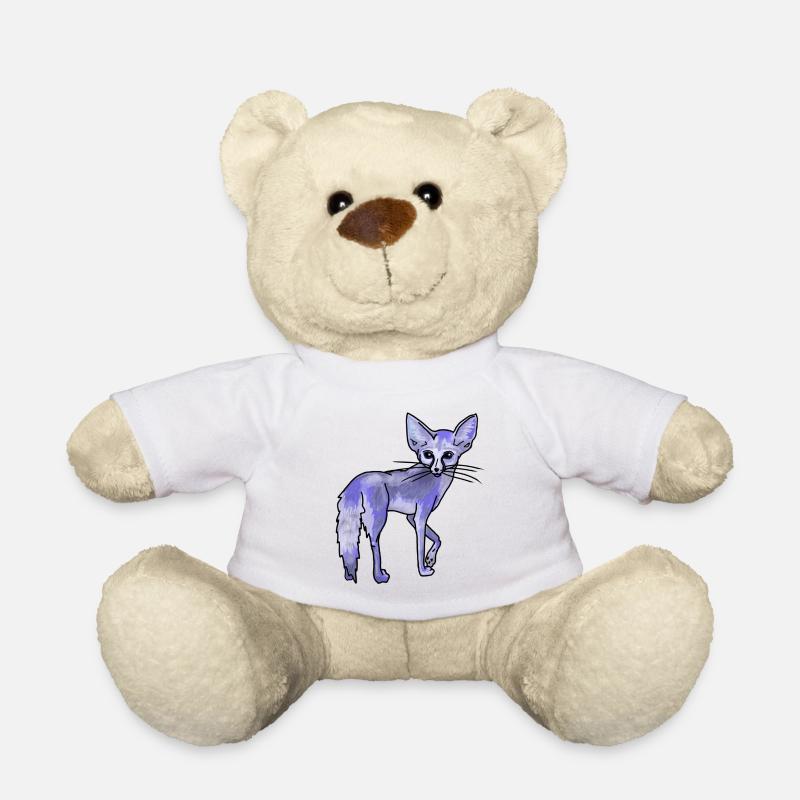 Renard du désert magique, bleu - Nounours - blanc