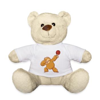 Table Tennis Outfit Ladies Cat - Teddy Bear - white - Front