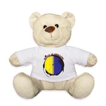 Frieden in der Ukraine - Teddy - Weiß - Vorne