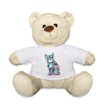 Patchwork Katze - Teddy - Weiß - Vorne