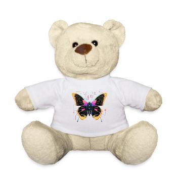 Strahlende digitale Flügel - Teddy - Weiß - Vorne