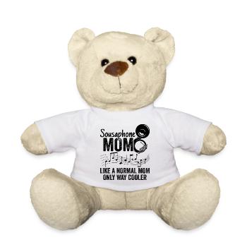 Sousaphone Maman Brass Band Musicien - Nounours - blanc - Devant