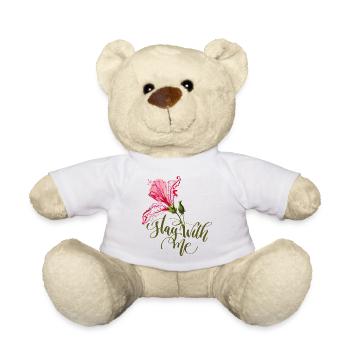 Reste avec moi - Nounours - blanc - Devant