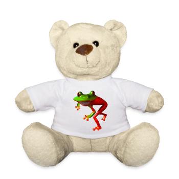 Grenouille courbée libre - Nounours - blanc - Devant