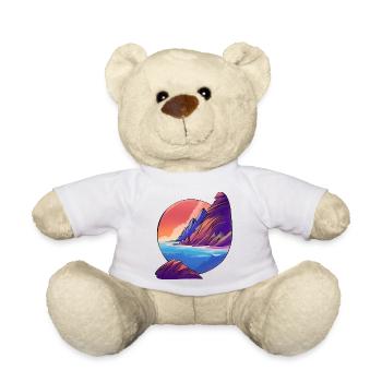 Sonnenaufgang Meer Insel Urlaub - Teddy - Weiß - Vorne