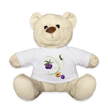 Prunes, fruit - Teddy Bear - white - Front