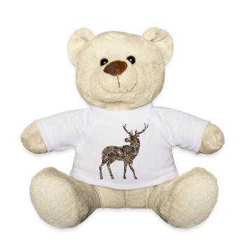Cerf - Nounours - blanc - Devant