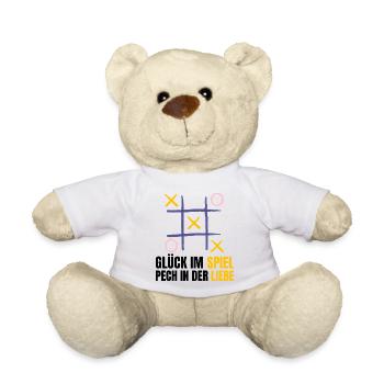 Glück im Spiel, Pech in der Liebe - Teddy - Weiß - Vorne