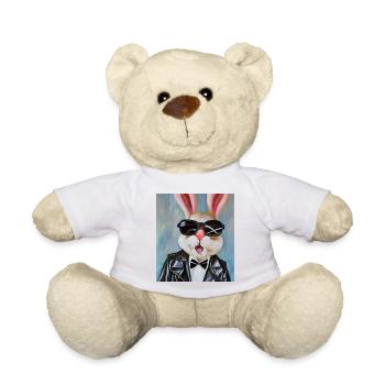 Stylischer Hase - Teddy - Weiß - Vorne
