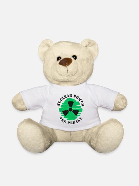 Atomkraft, Ja bitte, Kernenergie - Teddy - Weiß
