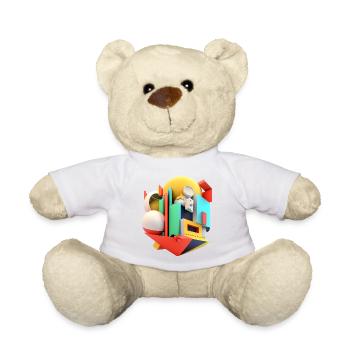 3D - Teddy - Weiß - Vorne
