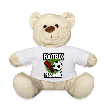 footeux passionné - Nounours - blanc - Devant