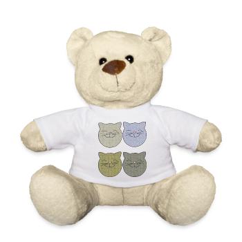 katzen 4er pack - Teddy - Weiß - Vorne