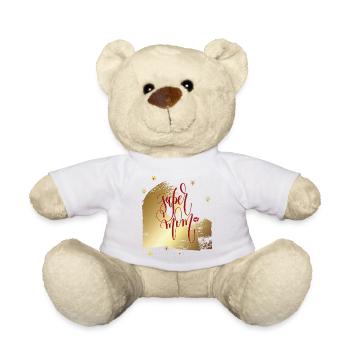 super mom, Muttertag - Teddy - Weiß - Vorne