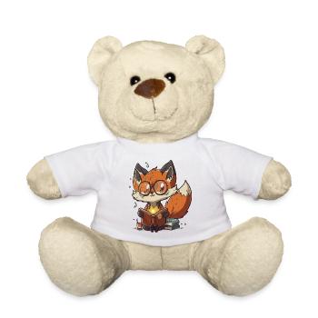 Book Fox - Teddy Bear - white - Front