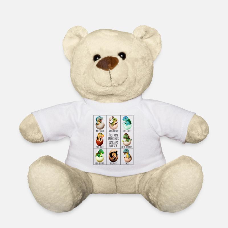 Baby dinosaur in egg - Teddy Bear - white