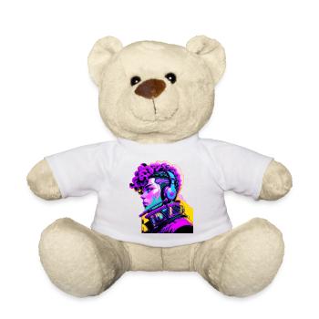 Musik Cyborg Headset - Teddy - Weiß - Vorne