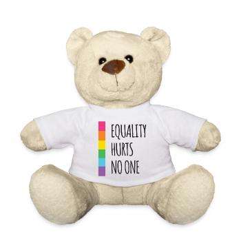Pride Month - Equality Hurts No One - Teddy Bear - white - Front