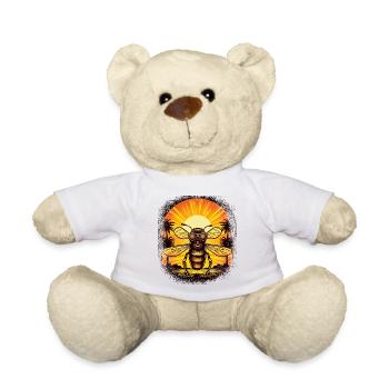 Fun Bee Keeper Honeybee Gift Animal Welfarists - Nounours - blanc - Devant