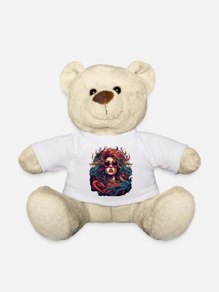 Cool Medusa tête serpents cheveux grandes couleurs - Nounours - blanc