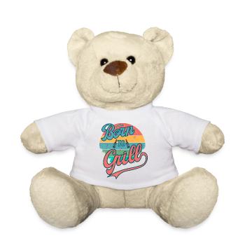 Born to Grill Retro - Teddy - Weiß - Vorne