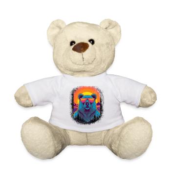 citation drôle dictons d’anniversaire panda bear - Nounours - blanc - Devant
