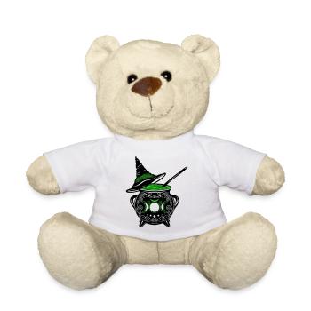 Hexenkessel Hexenhut Hexen Walpurgisnacht - Teddy - Weiß - Vorne