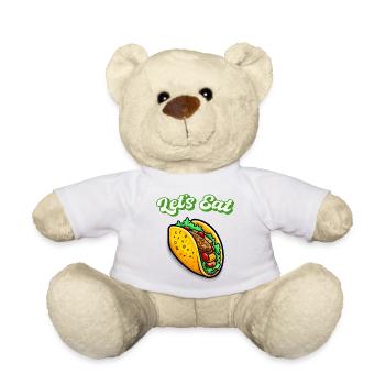 Let's Eat Tacos - Teddy Bear - white - Front