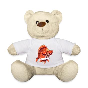 Bib the goldfish - Teddy Bear - white - Front