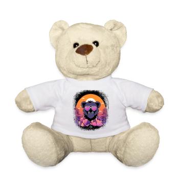 Coati Animal Humour Happy Funny Present Panda Bear - Nounours - blanc - Devant