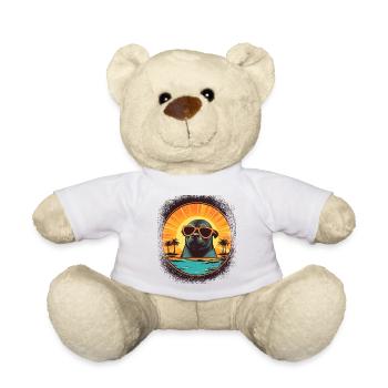 nordpool gift idea comic animal lover kawaii - Teddy - Weiß - Vorne