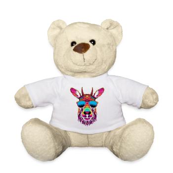 birthday present alces animal rights funny sayings - Teddy Bear - white - Front