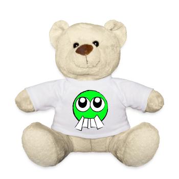 Gesichtlein (Farbe frei wählbar) - Teddy - Weiß - Vorne