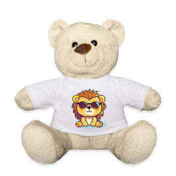 Corky le lion - Nounours - blanc - Devant