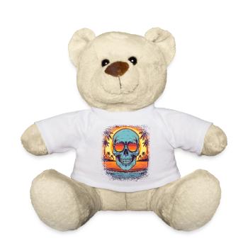 Statement Biker Shirt Geek Death - Teddy Bear - white - Front