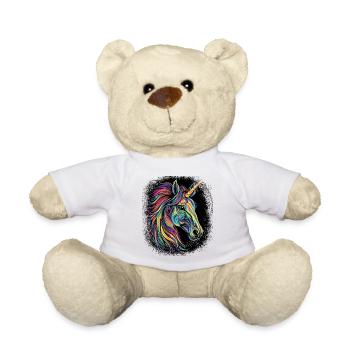 White Horned Christmas Jokes Cool - Teddy Bear - white - Front