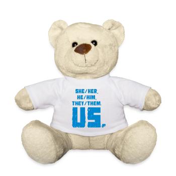 Elle/elle, il/lui, il/elles. Nous. - Nounours - blanc - Devant