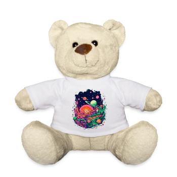 Geheimnisvolles Sonnensystem mit Planeten - Teddy - Weiß - Vorne