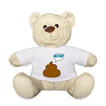 Kackhaufen sagt MOIN! - Teddy - Weiß - Vorne